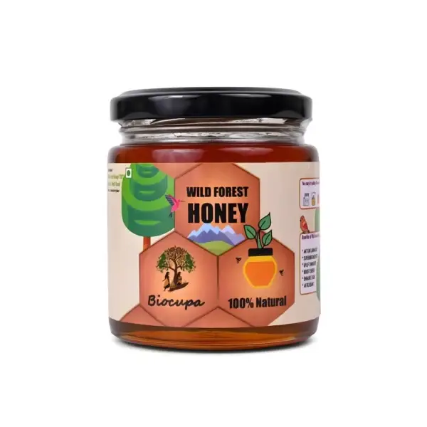 BIOCUPA FOREST HONEY | WILD FOREST HONEY | Natural, 100% PURE Original Honey | No Added Sugar | 250 GM